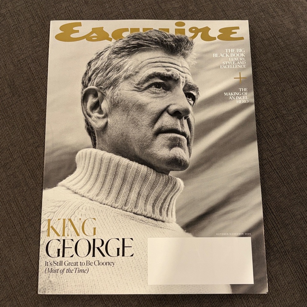 Esquire Magazine - Oct/Nov 2025 - George Clooney - Never read!     men men’s